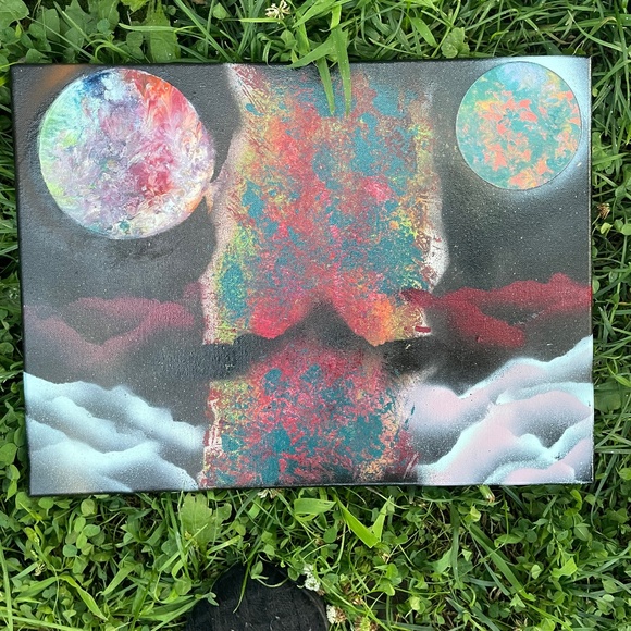 Spray paint canvas - Picture 1 of 2